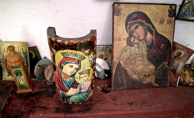 old icon from an old Greek church