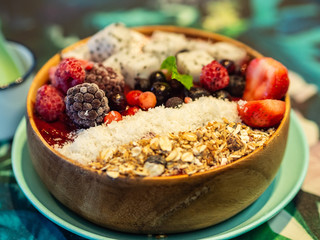 Berry Smoothie Bowl close up