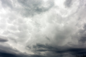 Dark and Dramatic Storm Clouds Area Background