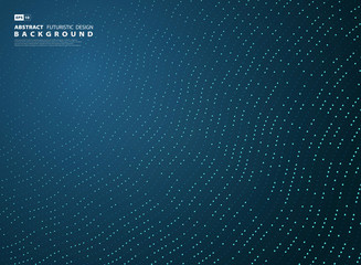 Abstract gradient blue tech line decoration style background. illustration vector eps10