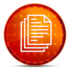 Page documents icon Nightly Orange Round Button