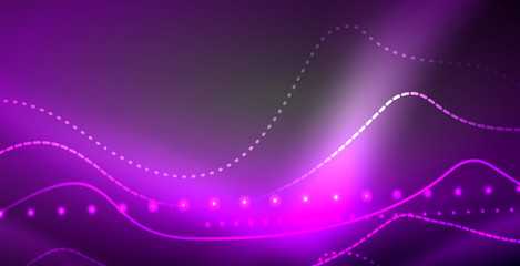 Neon lines shiny glowing background