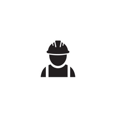 Construction worker vector icon
