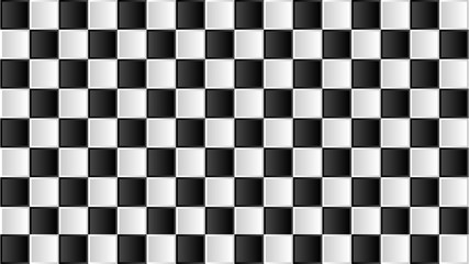 Black and white square abstract background - illustration