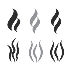 Smoke vector icon. Smoke shape vector sign