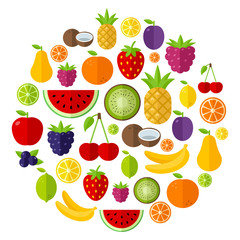 Fruit Background - Healthy Lifestyle