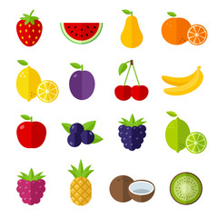 Fruit Icons Set - Summer