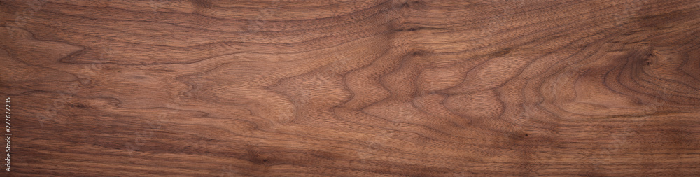 Poster walnut wood texture. super long walnut planks texture background.texture element - Posters