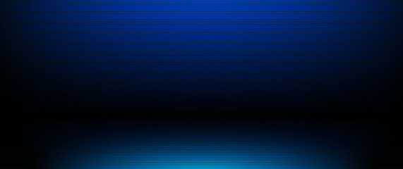 Illustration Abstract light stripes line pattern. Vector graphic design with blank, empty space on gradient blue color background. Futuristic digital technology for template or banner background
