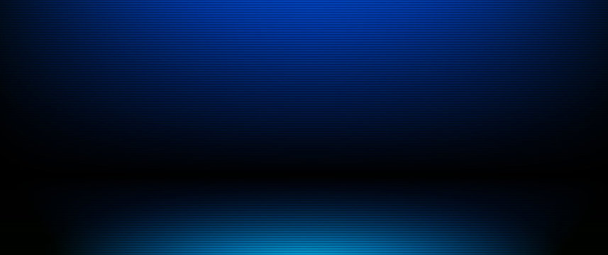 Illustration Abstract light stripes line pattern. Vector graphic design with blank, empty space on gradient blue color background. Futuristic digital technology for template or banner background