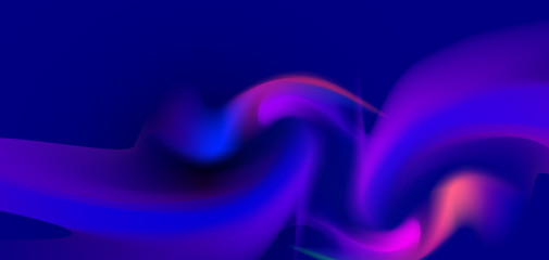 Illustration abstract glowing, neon light, minimal bright fluid, liquid gradient background. Vector modern trendy, graphic design, digital art on vibrant color. Design for poster, banner, template