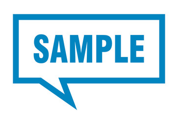 sample sign. sample square speech bubble. sample