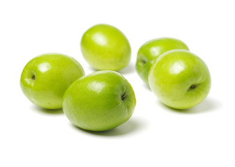 Fresh juicy jujube isolated on white background