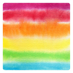 Pattern watercolor rainbow color texture paper isolated