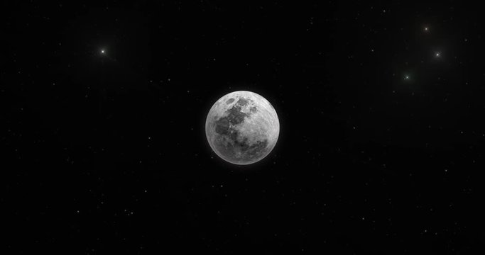 Full moon, This VDO or footage use for put a text, logo, advertising or background and etc.