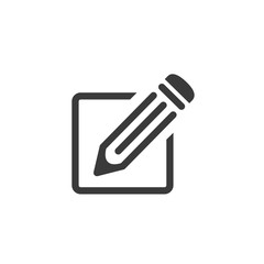 Edit icon template black color editable. Edit symbol vector sign isolated on white background. Simple pictogram vector illustration for graphic and web design.