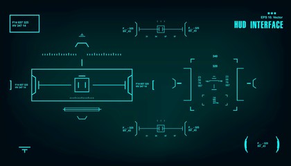 Futuristic virtual graphic touch user interface, target