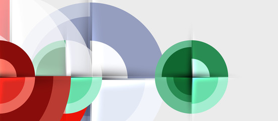 Geometric design abstract background - circles