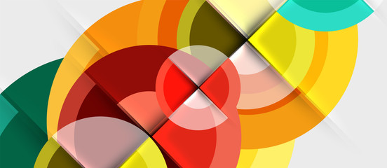 Fototapeta premium Circular geometrical design template