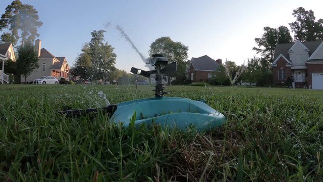 Close Up of Lawn Sprinker