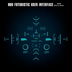 Futuristic virtual graphic touch user interface, target