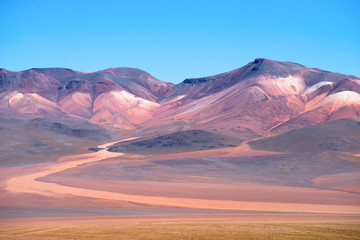 Obraz premium Colored mountains in Atacama desert - Bolivia, South America