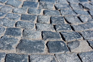 Old stone blocks of rectangular stones