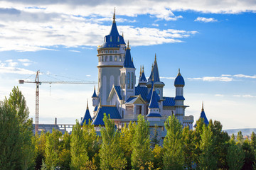 Sazova Public Park, castle construction