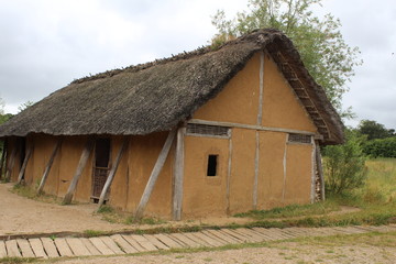 Fototapeta na wymiar Haithabu, Hedeby the Viking village