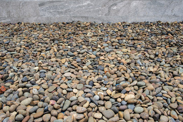 abstract background - color dry round reeble stones in the zen garden