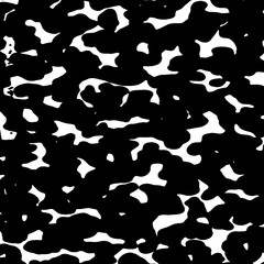 Black and White Grunge Dust Messy Pattern. Easy To Create Abstract Vintage, Dotted, Scratched Effect With Grain And Noise. Aged Design Element.