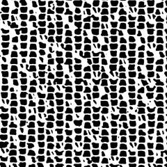 Black and White Grunge Dust Messy Pattern. Easy To Create Abstract Vintage, Dotted, Scratched Effect With Grain And Noise. Aged Design Element.