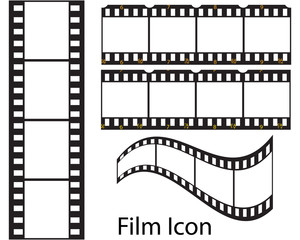 Fototapeta na wymiar filmstrip Logo Template vector illustration design
