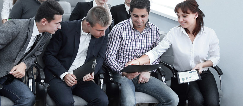 business team at a business meeting in the conference room.