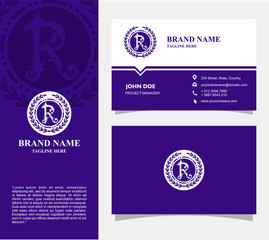 business card template with copy space for text