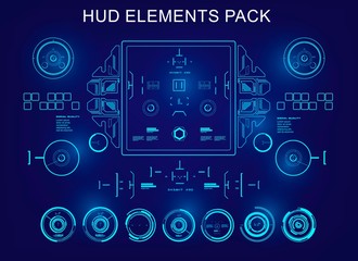 Futuristic virtual graphic touch user interface, target