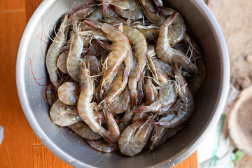 The Fresh shrimp lots of from freshwater befor Grill