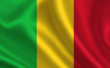Image of the flag of Mali. Series "Africa"