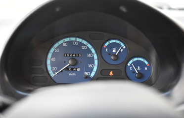 car,  control panel, speedometer, speed, odometer