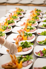Delicious appetizer plates