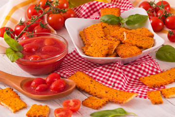 Tomato crackers.