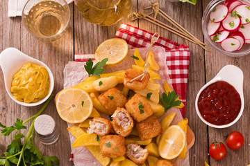 Fish and chips.