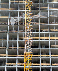 Multi-storey building under construction (new residential complex), Moscow, Russia