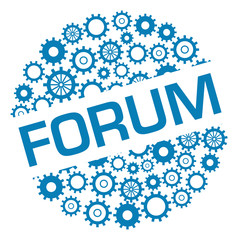 Forum Blue Gears Circular Badge Style 
