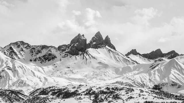 France, Albiez, aiguilles d'arves - arves needles