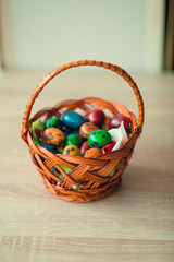 Colorful Easter eggs background