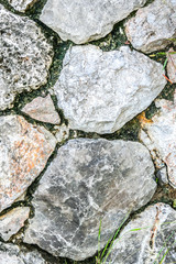 Stone texture background. Wall outdoors.