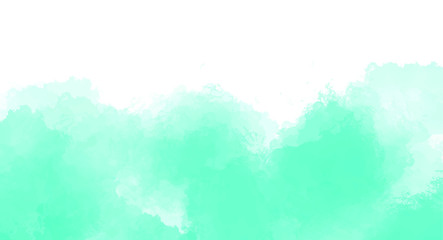 Green watercolor background for your design, watercolor background concept, vector.