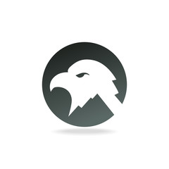 Clean eagle logo design. Vector image.