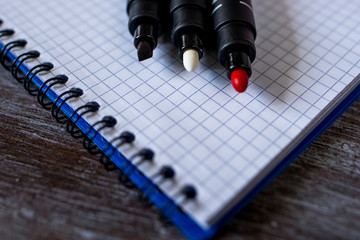 color pen and pencil art background